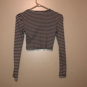Forever 21 Tops - striped long sleeve crop top Forever 21 Tops - striped long sleeve crop top